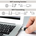 Qoltec Bezprzewodowy Ultra szybki mini adapter WiFi Standard AC | BT 4.0 USB | 600Mbps