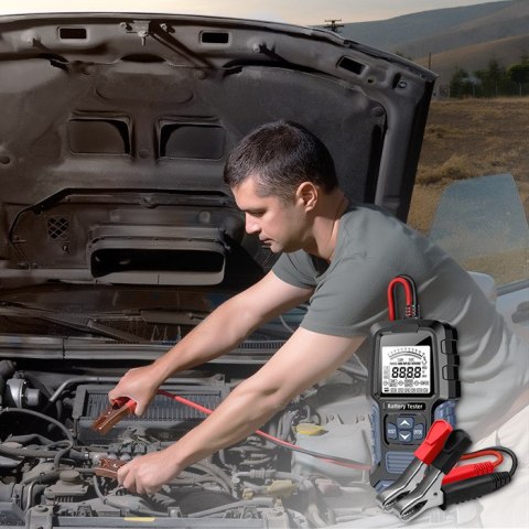 Qoltec Cyfrowy tester akumulatora z wyświetlaczem LCD 12V | 24V | 3Ah-400Ah Qoltec Cyfrowy tester akumulatora z wyświetlaczem LCD 12V | 24V | 3Ah-400Ah
