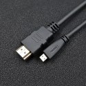 Qoltec Kabel HDMI A męski | Micro HDMI D męski | 1m Qoltec Kabel HDMI A męski | Micro HDMI D męski | 1m