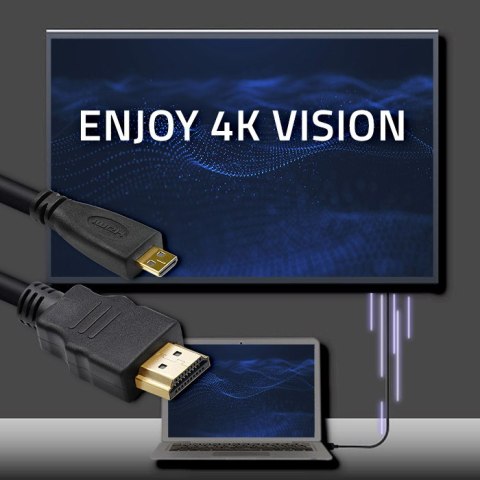 Qoltec Kabel HDMI A męski | Micro HDMI D męski | 3m Qoltec Kabel HDMI A męski | Micro HDMI D męski | 3m
