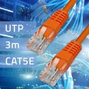 Qoltec Kabel Patchcord Crossover | CAT5E | UTP | 3m Qoltec Kabel Patchcord Crossover | CAT5E | UTP | 3m