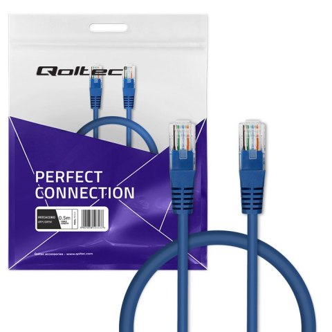Qoltec Kabel Patchcord UTP | CAT5E | 0.5m Qoltec Kabel Patchcord UTP | CAT5E | 0.5m