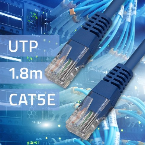 Qoltec Kabel Patchcord UTP | CAT5E | 1.8m Qoltec Kabel Patchcord UTP | CAT5E | 1.8m