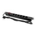 Qoltec Listwa zasilająca antyprzepięciowa CB do szafy RACK 19" | 1U | 16A | PDU | 6xSCHUKO | 2m Qoltec Listwa zasilająca antyprzepięciowa CB do szafy RACK 19" | 1U | 16A | PDU | 6xSCHUKO | 2m