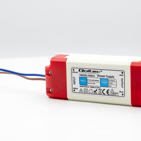 Qoltec Zasilacz impulsowy LED | 24W | 12V | 2A Qoltec Zasilacz impulsowy LED | 24W | 12V | 2A