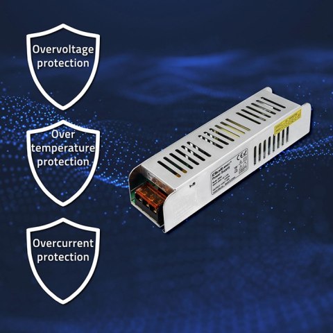 Qoltec Zasilacz impulsowy LED IP20 | 120W | 12V | 10A | Slim Qoltec Zasilacz impulsowy LED IP20 | 120W | 12V | 10A | Slim