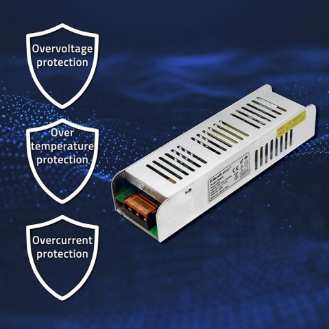 Qoltec Zasilacz impulsowy LED IP20 | 150W | 12V | 12.5A | Slim Qoltec Zasilacz impulsowy LED IP20 | 150W | 12V | 12.5A | Slim