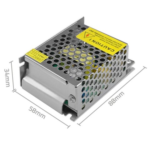 Qoltec Zasilacz impulsowy LED IP20 | 24W | 12V | 2A Qoltec Zasilacz impulsowy LED IP20 | 24W | 12V | 2A
