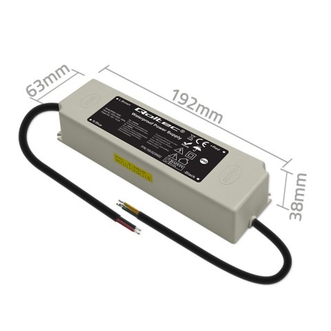 Qoltec Zasilacz impulsowy LED IP67 | 150W | 12V | 12.5A | Wodoodporny Qoltec Zasilacz impulsowy LED IP67 | 150W | 12V | 12.5A | Wodoodporny