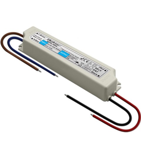 Qoltec Zasilacz impulsowy LED IP67 | 20W | 12V | 1.6A | Wodoodporny Qoltec Zasilacz impulsowy LED IP67 | 20W | 12V | 1.6A | Wodoodporny