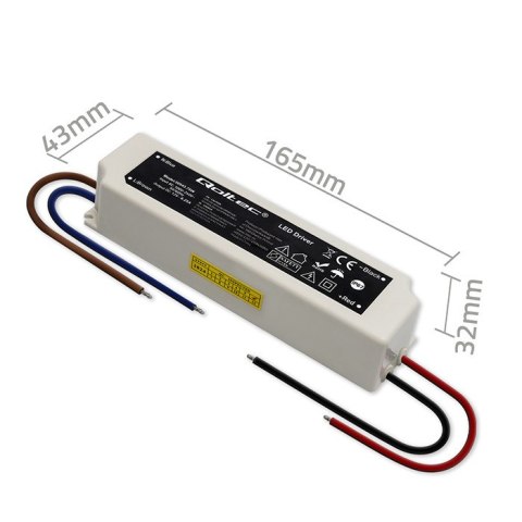 Qoltec Zasilacz impulsowy LED IP67 | 75W | 12V | 6.25A | Wodoodporny Qoltec Zasilacz impulsowy LED IP67 | 75W | 12V | 6.25A | Wodoodporny