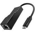 Adapter USB typ C męski/ RJ-45 żeński | 20cm Adapter USB typ C męski/ RJ-45 żeński | 20cm