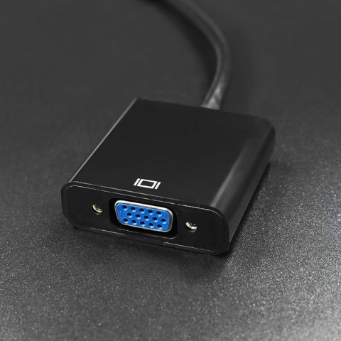 Qoltec Adapter Micro HDMI D męski | VGA żeńskie | 0.2m Qoltec Adapter Micro HDMI D męski | VGA żeńskie | 0.2m