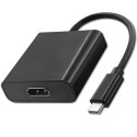 Qoltec Adapter USB typ C męski / HDMI żeński | 4K | 23cm Qoltec Adapter USB typ C męski / HDMI żeński | 4K | 23cm