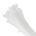 Qoltec Opaska zaciskowa | 3.6*300mm | Nylon UV | Biała