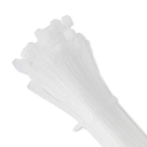 Qoltec Opaska zaciskowa | 3.6*300mm | Nylon UV | Biała