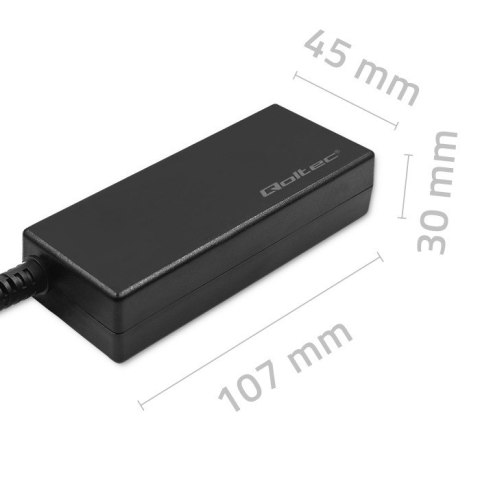 Qoltec Uniwersalny automatyczny zasilacz sieciowy 65W | 8 wtyczek | +kabel zasilający Qoltec Uniwersalny automatyczny zasilacz sieciowy 65W | 8 wtyczek | +kabel zasilający