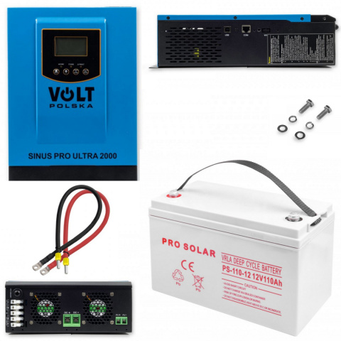 SINUS PRO ULTRA 2000 12/230V + AKUMULATOR DEEP CYCLE VPRO SOLAR 110 Ah SINUS PRO ULTRA 2000 12/230V + AKUMULATOR DEEP CYCLE VPRO SOLAR 110 Ah