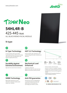 Jinko Solar JKM435N-54HL4R-B 435Wp (FB) MC4