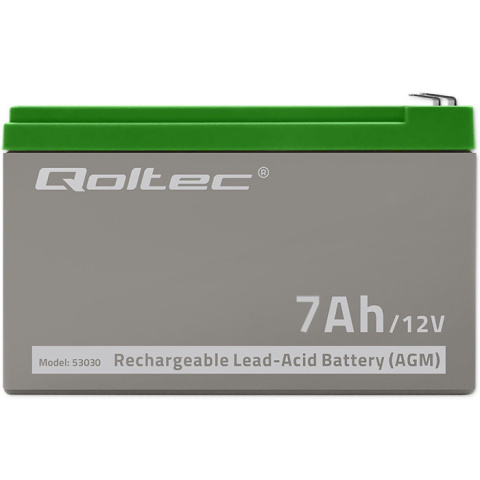 Qoltec Akumulator AGM | 12V | 7Ah | max 105A Qoltec Akumulator AGM | 12V | 7Ah | max 105A