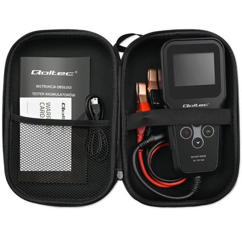 Qoltec Cyfrowy analyzer tester akumulatora 3w1 z wyświetlaczem LCD 6V | 12V | 24V | 30Ah-200Ah Qoltec Cyfrowy analyzer tester akumulatora 3w1 z wyświetlaczem LCD 6V | 12V | 24V | 30Ah-200Ah