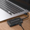 Qoltec Hub USB 3.1 typ C męski | 4x USB 3.0 A żeński | 0.2m Qoltec Hub USB 3.1 typ C męski | 4x USB 3.0 A żeński | 0.2m