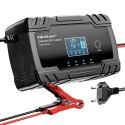 Qoltec Inteligentna mikroprocesorowa ładowarka 12V 8A | 24V 4A| Prostownik z funkcją naprawy do akumulatora AGM GEL | LCD Qoltec Inteligentna mikroprocesorowa ładowarka 12V 8A | 24V 4A| Prostownik z funkcją naprawy do akumulatora AGM GEL | LCD