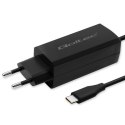 Qoltec Ładowarka sieciowa 65W GaN Super Fast | 5-20V | 3-3.25A | USB 3.1| Laptop | Smartfon | Tablet