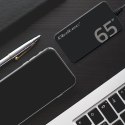 Qoltec Ładowarka sieciowa 65W GaN Super Fast SLIM | PD | 5-20V | 3.25A | USB-C 3.1 | Laptop | MacBook | Smartfon | + kabel