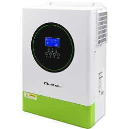 Qoltec Modularny Hybrydowy inwerter solarny Off-Grid 6.2kVA| 6.2kW | 120A | MPPT | 12 jednostek | BMS | Sinus | opcja Wi-Fi | Po