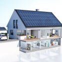 Qoltec Przekaźnik 63A na szynę DIN z licznikiem energii elektrycznej | Timer | Tuya | Wi-Fi | LED
