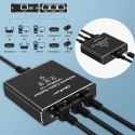 Qoltec Rozdzielacz Splitter Ethernet mini SWITCH 1x3 RJ45 | 1000Mb/s | USB-C | Aluminium