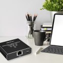 Qoltec Rozdzielacz Splitter Ethernet mini SWITCH 1x3 RJ45 | 1000Mb/s | USB-C | Aluminium