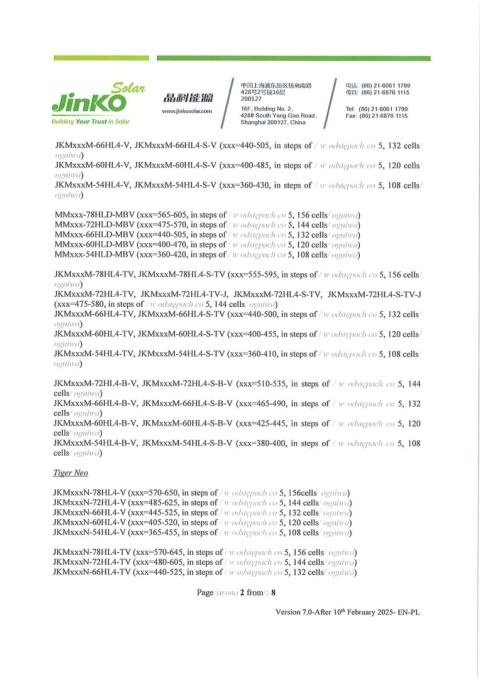 Panel Jinko Solar JKM625-66HL4M-BDV 625Wp
