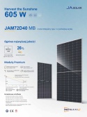 Panel JA Solar JAM72D40 590MB (SFR) (BiFacial) Panel JA Solar JAM72D40 590MB (SFR) (BiFacial)