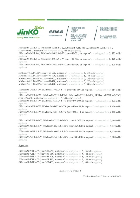 Panel Jinko Solar JKM590-72HL4-BDV 590Wp (BiFacial)