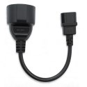 Qoltec Adapter IEC 320 C14/ FRENCH | 0.15m Qoltec Adapter IEC 320 C14/ FRENCH | 0.15m