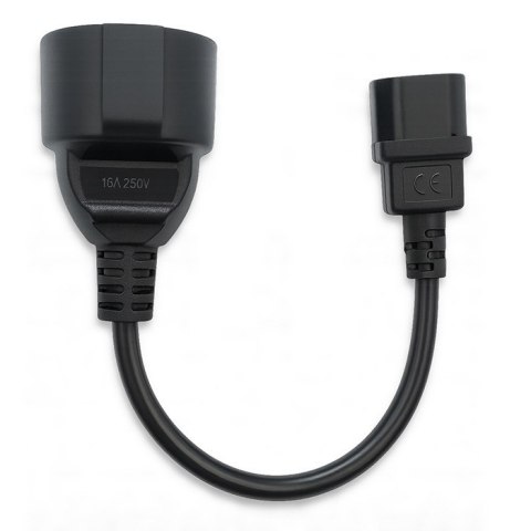 Qoltec Adapter IEC 320 C14/ FRENCH | 0.15m Qoltec Adapter IEC 320 C14/ FRENCH | 0.15m