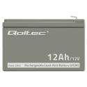 Qoltec Akumulator AGM | 12V | 12Ah | max. 180A Qoltec Akumulator AGM | 12V | 12Ah | max. 180A