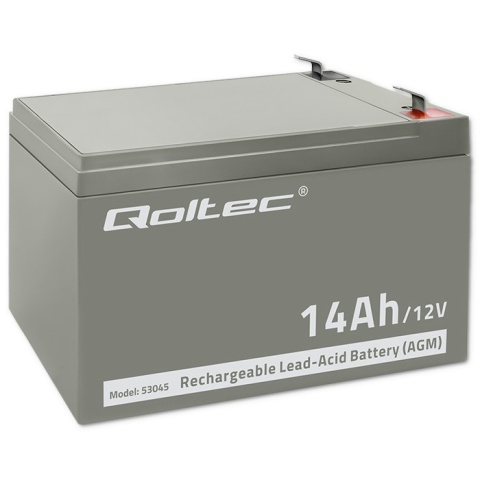 Qoltec Akumulator AGM | 12V | 14Ah |max. 210A