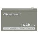 Qoltec Akumulator AGM | 12V | 14Ah |max. 210A