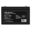 Qoltec Akumulator AGM | 6V | 7.2 Ah Qoltec Akumulator AGM | 6V | 7.2 Ah