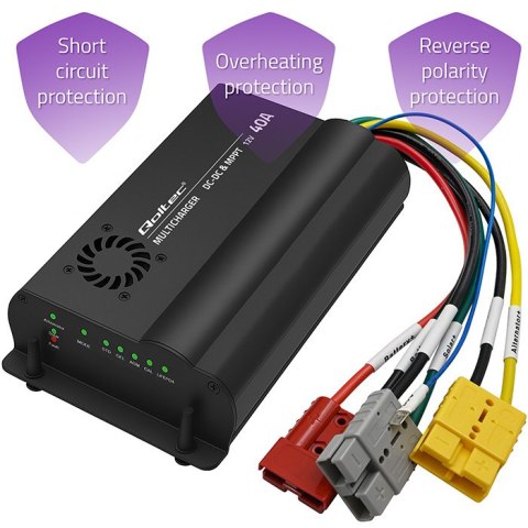Automatyczna Ładowarka DC-DC 12V z regulatorem MPPT | 40A | LiFePO4 AGM GEL STD Automatyczna Ładowarka DC-DC 12V z regulatorem MPPT | 40A | LiFePO4 AGM GEL STD