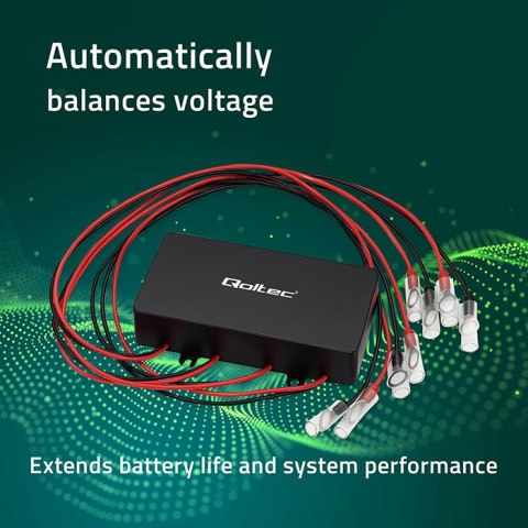 Qoltec Balanser napięcia 48V do akumulatorów 4 x 12V | 10A | LiFePO4 AGM GEL Qoltec Balanser napięcia 48V do akumulatorów 4 x 12V | 10A | LiFePO4 AGM GEL