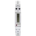 Qoltec Jednofazowy elektroniczny licznik | miernik zużycia energii na szynę DIN | 230V | 30A | LCD | 1P