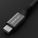 Qoltec Kabel USB4 Ultra-Fast Gen3 | USB-C PD 240W | 4K | 40Gb/s | 1m | Czarny