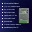 Qoltec Solarny regulator ładowania MPPT z czujnikiem temperatury 50A |12V / 24V | LCD | 2 x USB | Bluetooth | APP | GEL | LiFePO Qoltec Solarny regulator ładowania MPPT z czujnikiem temperatury 50A |12V / 24V | LCD | 2 x USB | Bluetooth | APP | GEL | LiFePO