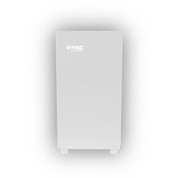 Magazyn Bank Energii V-TAC Biały Szklany Front 10.24kWh 200Ah/51.2V LiFePO4 BMS VT-10240W