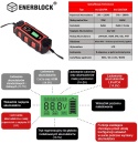 Akumulator LiFePO4 12,8V 100Ah + Prostownik Enerblock ENR12-10
