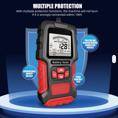 Profesjonalny tester akumulatorów 12V / 24V Smart Battery Tester TK-200